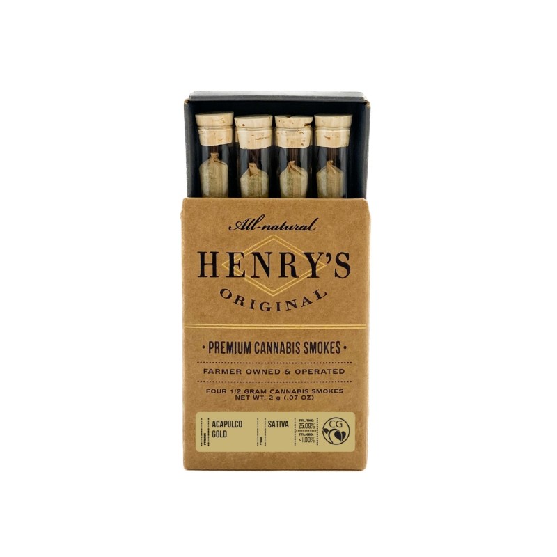 Henry's Acapulco Gold (S) Preroll 4pk 2g