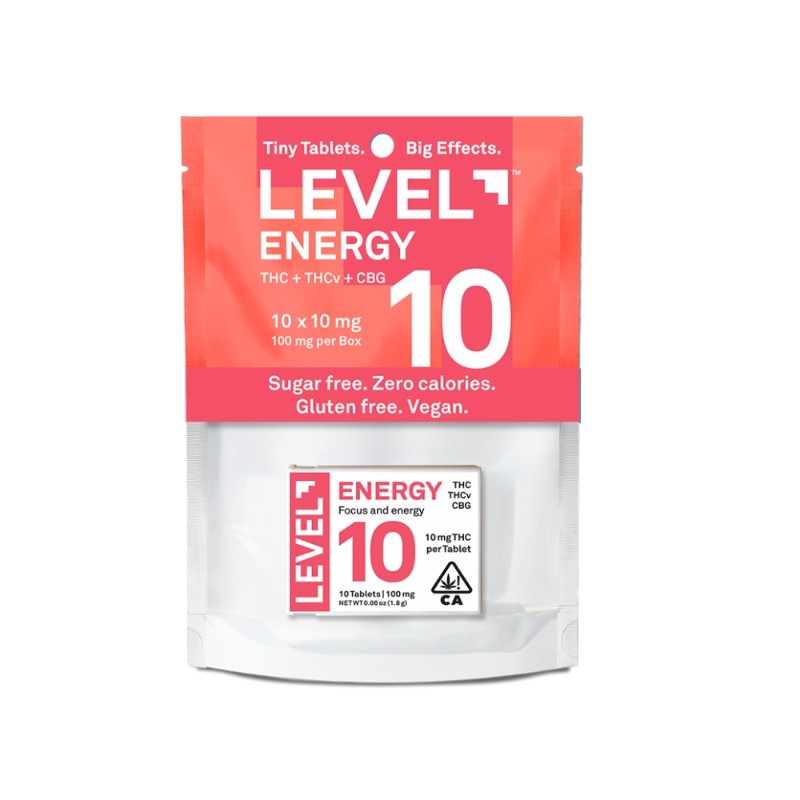 Level 10 Energy THC:THCv:CBG 10:5:3 (S) 10pk Tablet 180mg