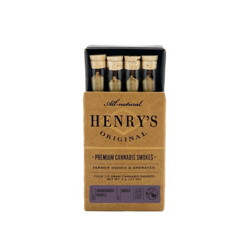 Henry's Grand Daddy Purple (I) Preroll 4pk 2g