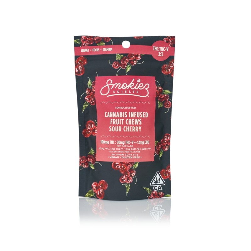 Smokiez Sour Cherry 2:1 THC:THCV (S) Gummies 100mg