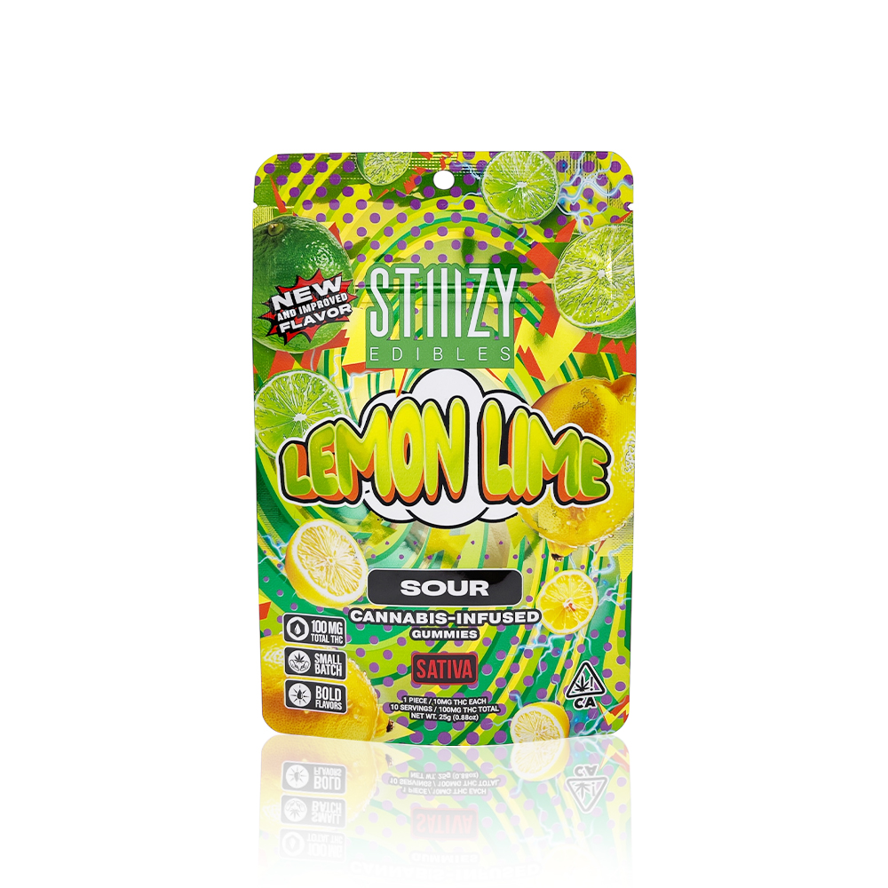 STIIIZY - Edible - Lemon Lime - Gummies - 100MG