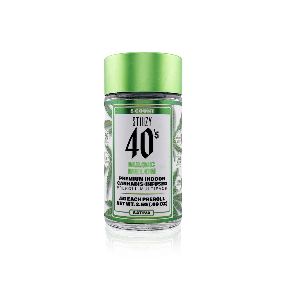 STIIIZY - Infused Preroll - Magic Melon - 40's - 5 Pack - 2.5G