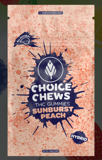 Sunburst Peach Hybrid Gummies | 100mg