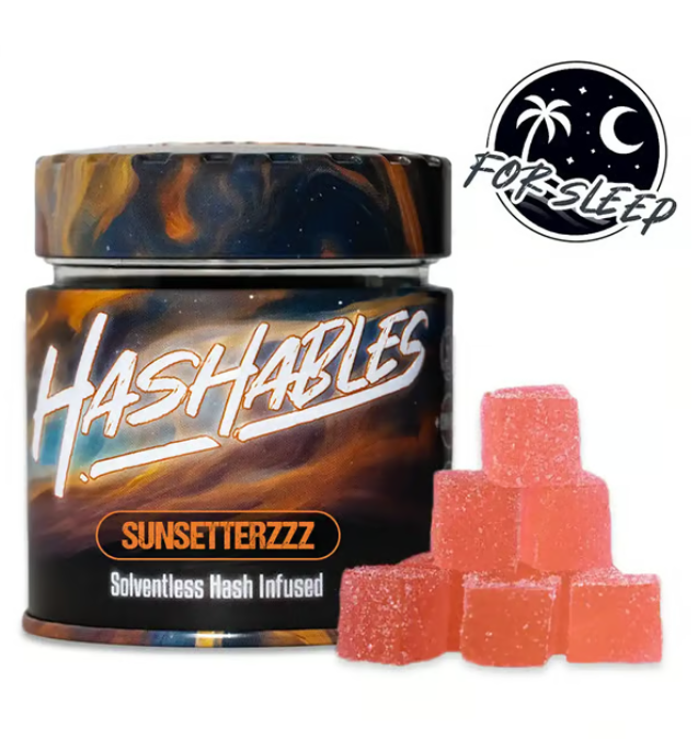 Hashables Sunsetterzzz REMberry Hash Rosin 100mg 20pk Gummies