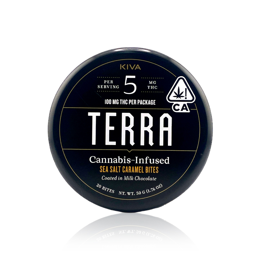 5mg Terra 'Sea Salt Caramel' Milk Chocolate Bites 100mg THC total