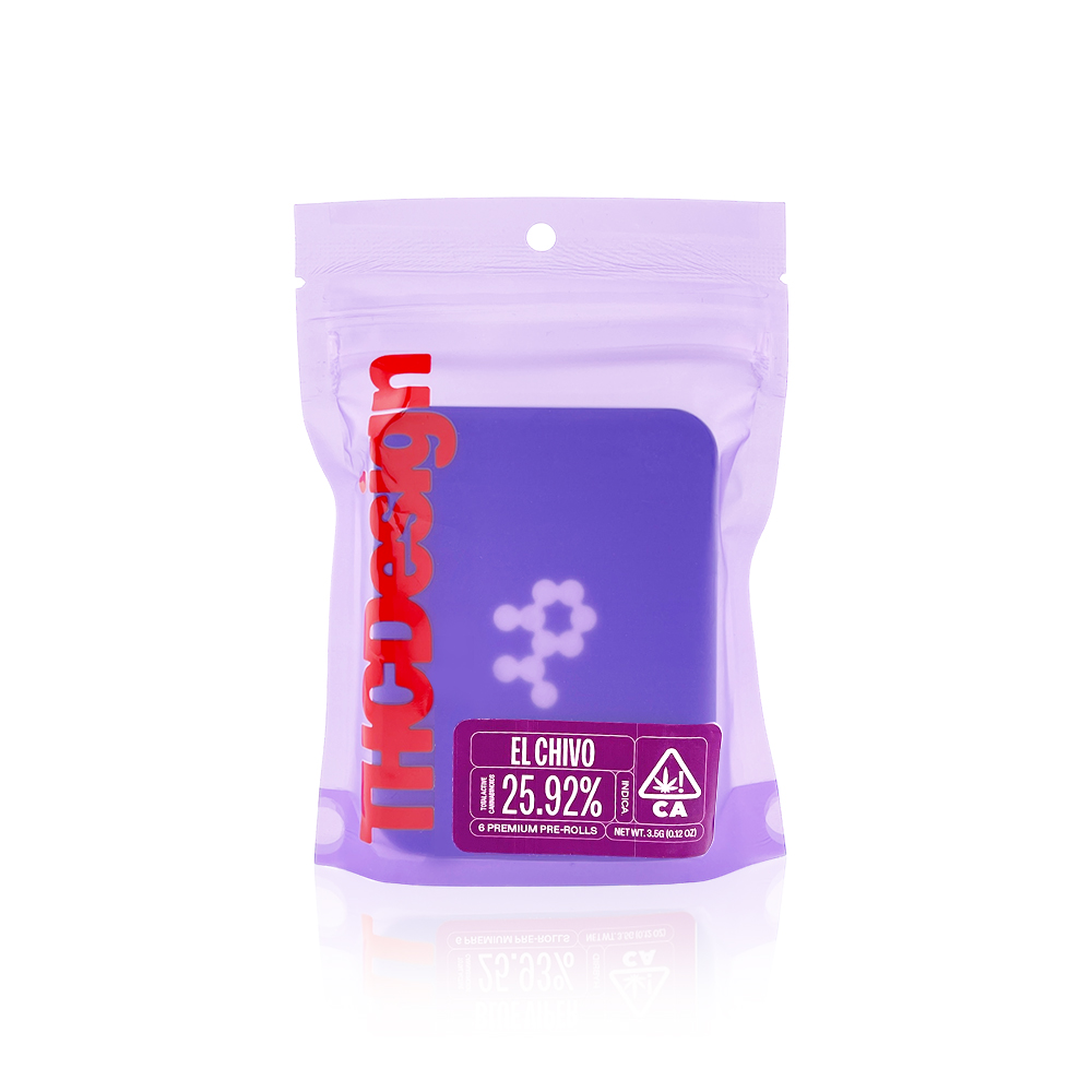 THC DESIGN - Preroll - El Chivo - 6Pack - 3.5G