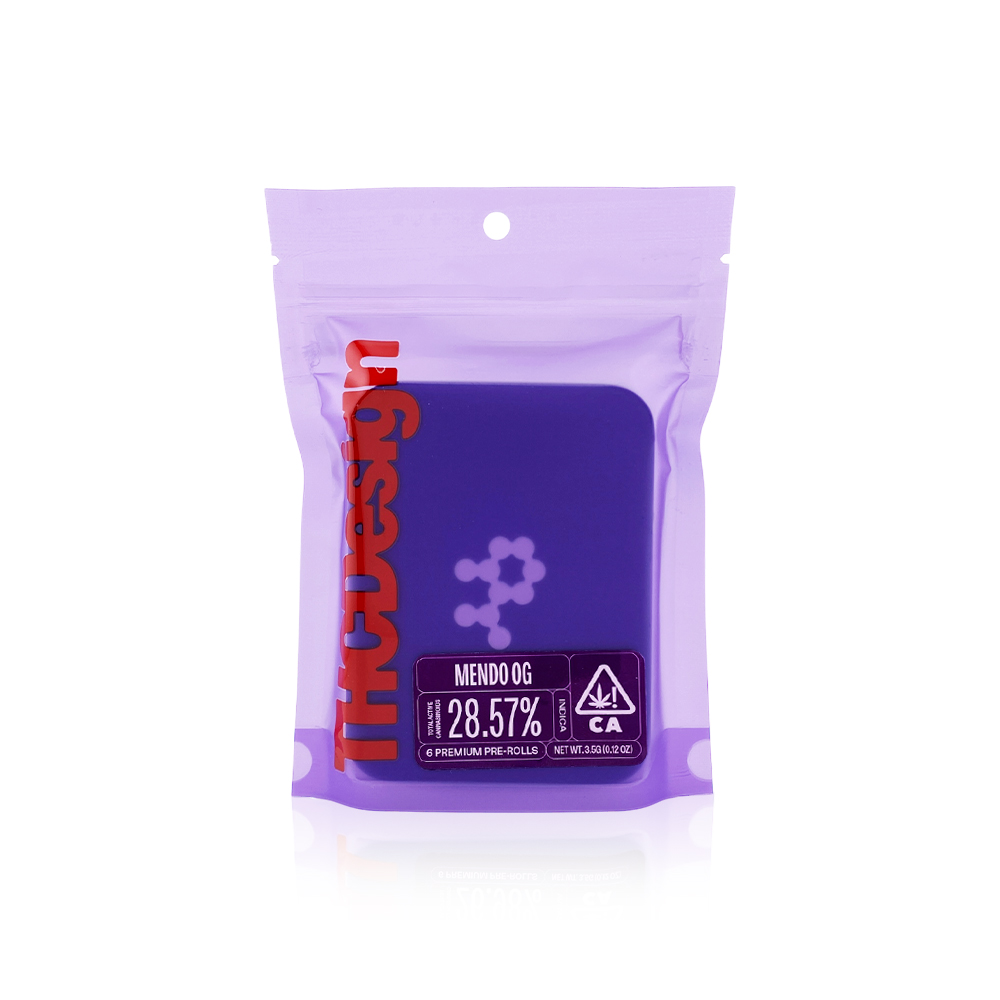 THC DESIGN - Preroll - Mendo OG - 6-Pack Tin - 3.5G