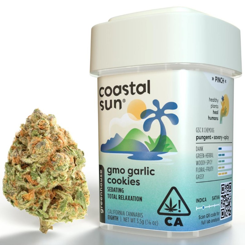 Coastal Sun GMO Garlic Cookies (I) Greenhouse Flower 3.5g
