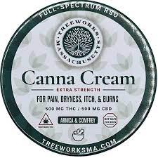 Treeworks 1:1 CannaCream Body Rub 500mg (THC:CBD)