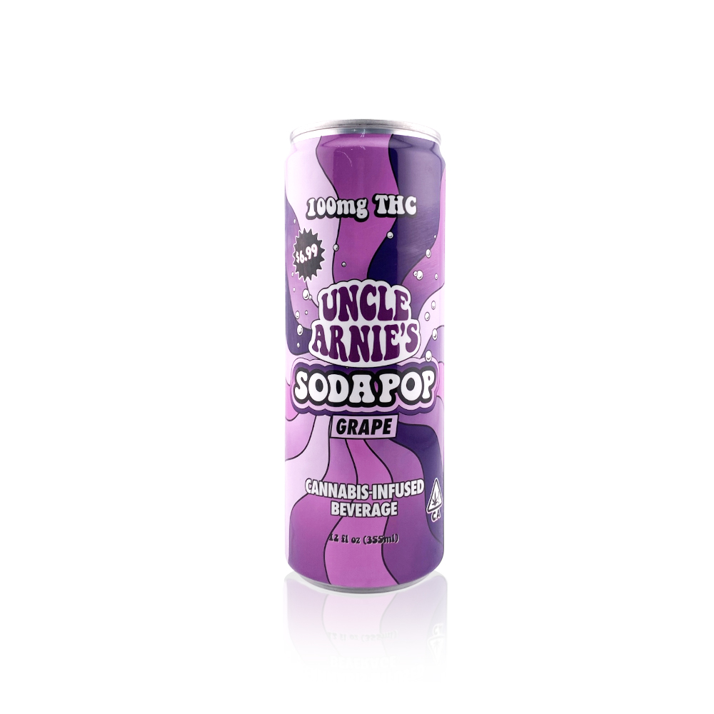 UNCLE ARNIE'S - Drink - Grape Soda - 12oz - 100MG