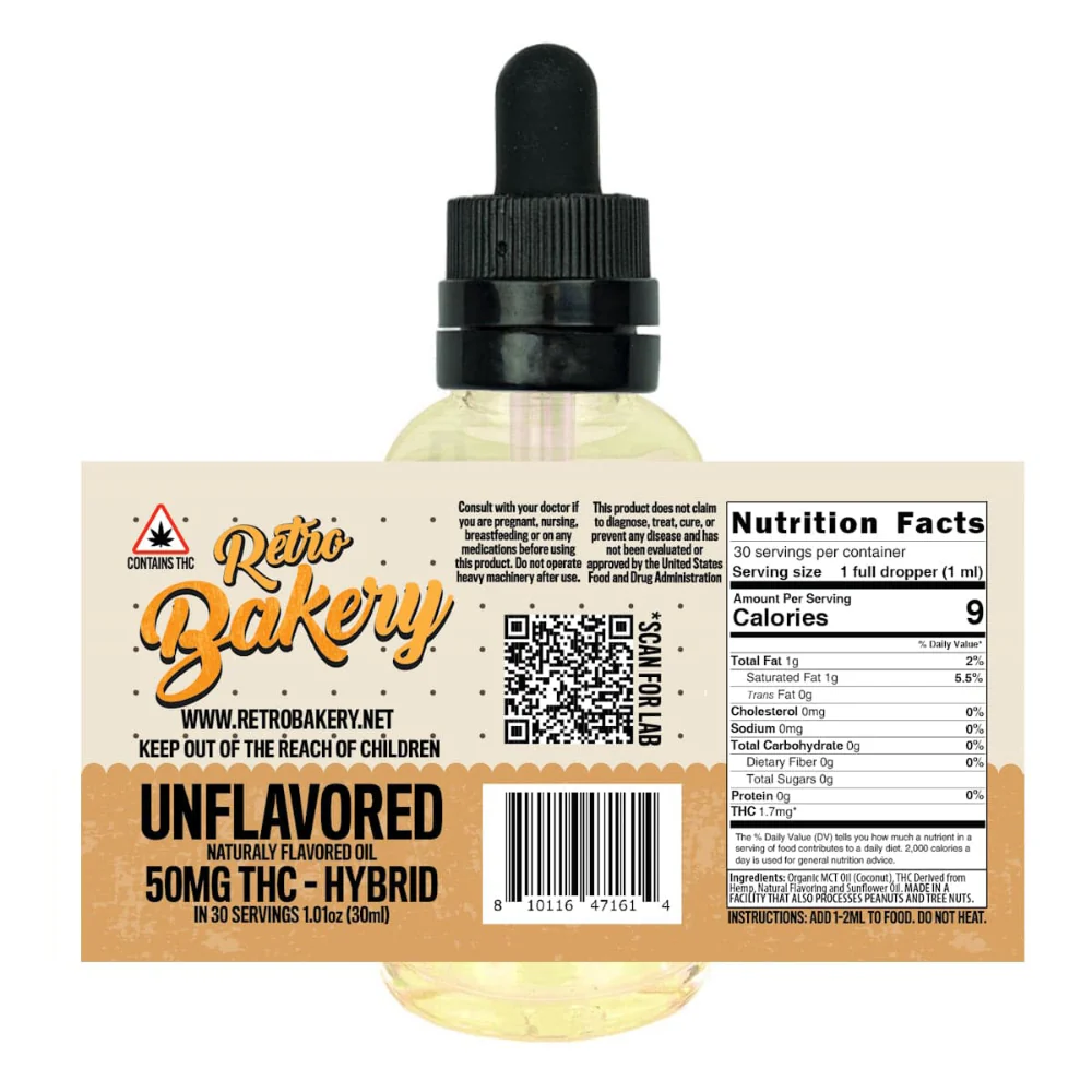 Unflavored Tincture 50mg