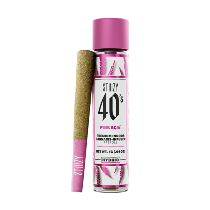 Stiiizy 40's Pink Acai (H) Infused Preroll 1g