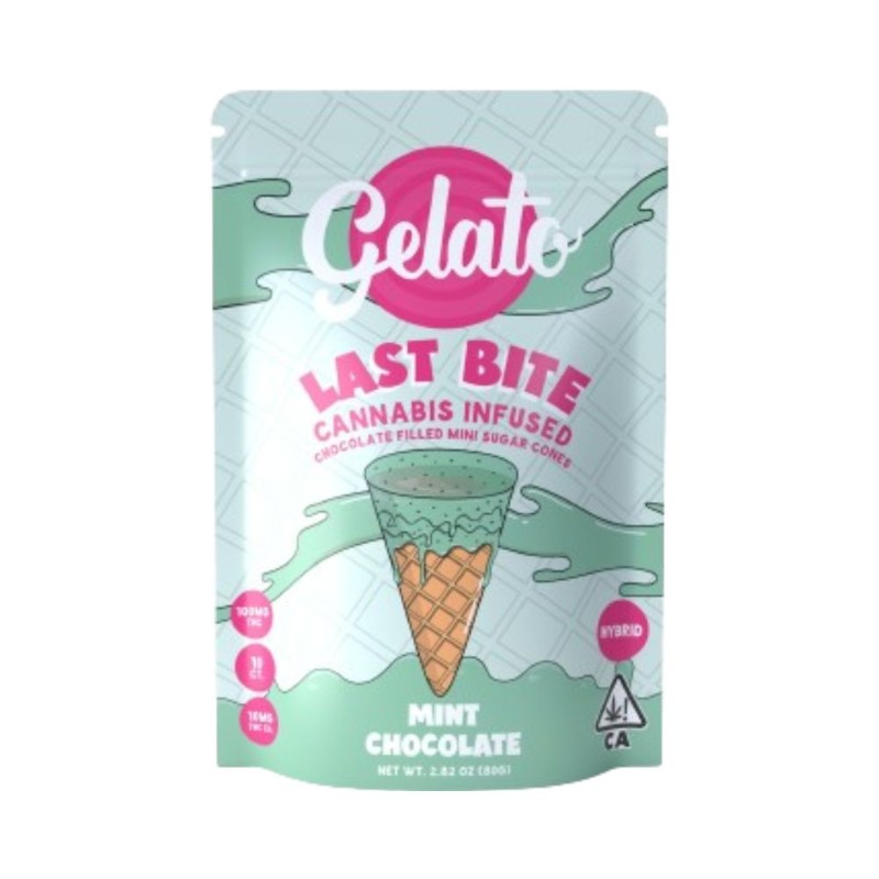 Gelato Last Bite Mint Chocolate (H) Cones 10pk 100mg