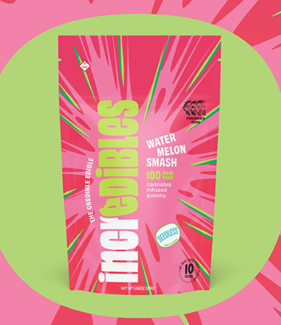 Incredibles Watermelon Smash Gummies 100mg 20pk