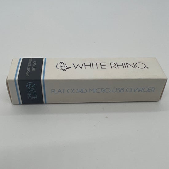 White Rhino | Flat Cord Micro USB Charger
