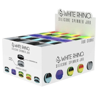 White Rhino | Silicone Spinner Jar