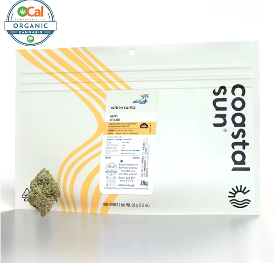 Coastal Sun - Flower: White Runtz