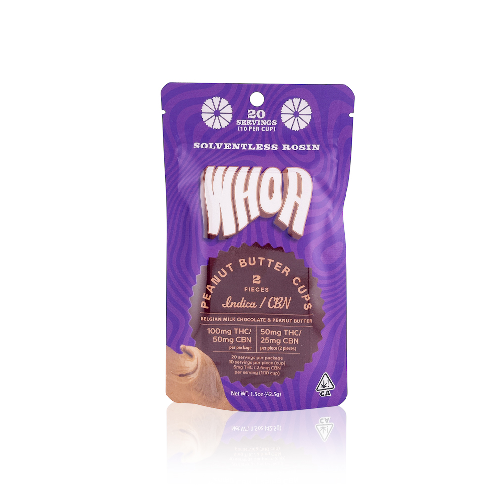 WHOA - Edible - Chocolate Peanut Butter Cups - CBN - 10 Count - 100MG