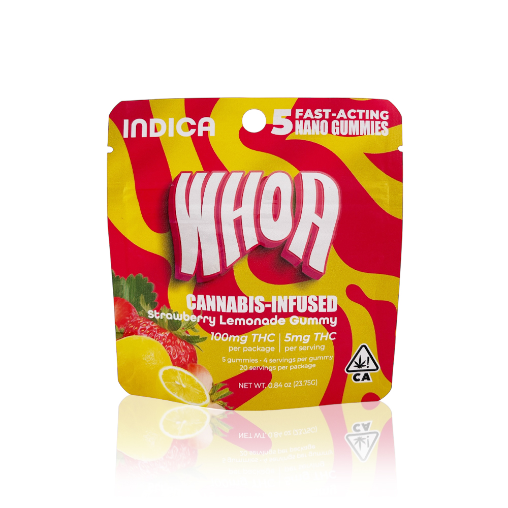 WHOA - Edible - Strawberry Lemonade - 5 Pack - Gummies - 100MG