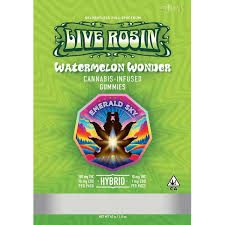 10pk 100mg Watermelon Wonder LIve Rosin Gummies
