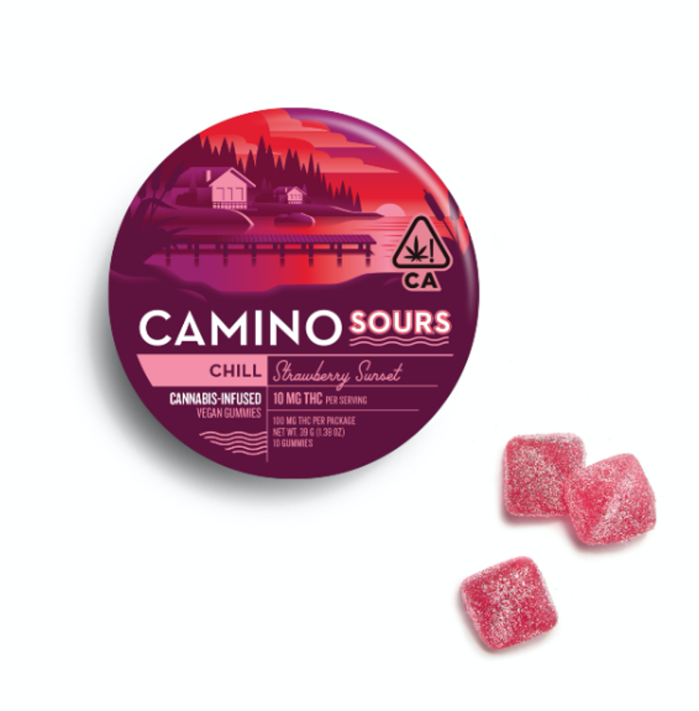 Camino Sours Strawberry Sunset (I) Gummies 100mg