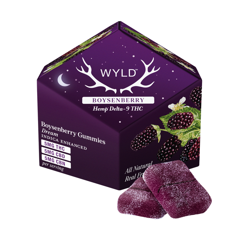 Wyld | 1:1:1 CBD:CBN:THC Gummies | Boysenberry