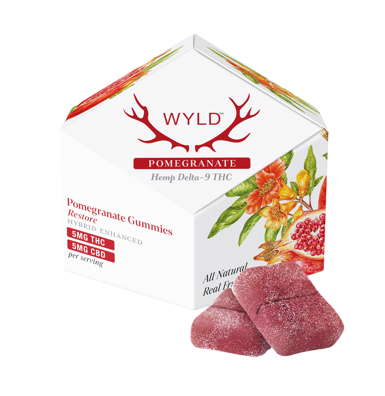 Wyld | 1:1 CBD + Hybrid Gummies | Pomegranate