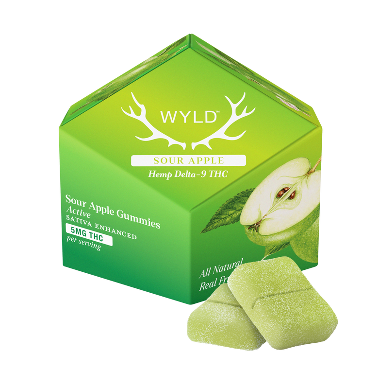 Wyld |Sativa THC Gummies | Sour Apple