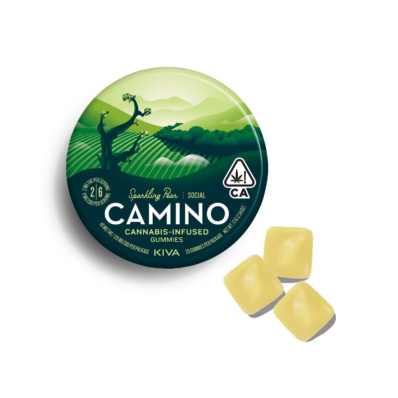 Camino Sparkling Pear 3:1 CBD:THC (H) Gummies 160mg