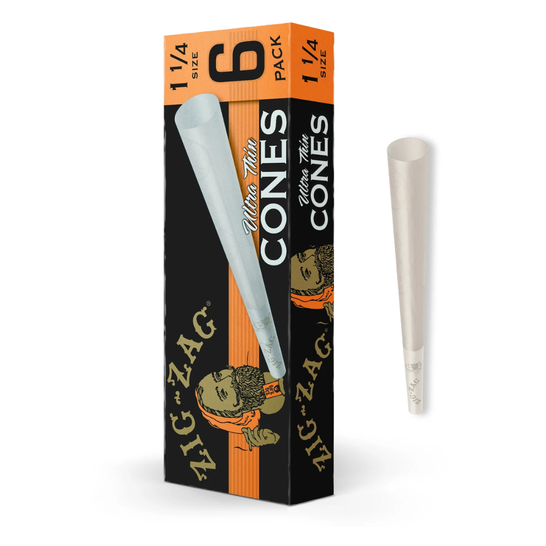 Zig Zag - 1 1/4 cones - 6ea