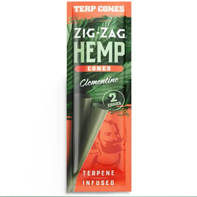 Zig-Zag - Terpene Infused Hemp Cones, Clementine, 2pk