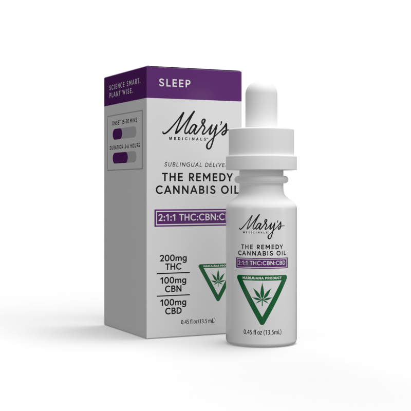 Mary's The Remedy Sleep 2:1:1 THC:CBN:CBD Tincture